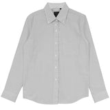 Load image into Gallery viewer, Girls Long Sleeve with Tznius Button and  Buttoned Down Collar

