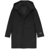 Load image into Gallery viewer, Boys Long Wool Blend Coat with Set-In Sleeves &amp; Back Slit
