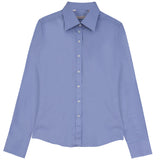 Load image into Gallery viewer, Ladies Blouse with Pleats above Cuffs - no Button Down Collar - no pocket - Tznius button
