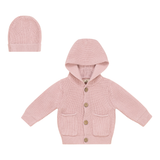 Load image into Gallery viewer, Baby Rib Hooded Jacket With Hat
