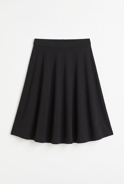 Midi Length A-Line Skirt