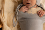 Load image into Gallery viewer, Baby Knitted Bonnet Cacoon And Lovey Set
