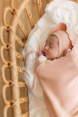 Load image into Gallery viewer, Baby Knitted Bonnet Cacoon And Lovey Set
