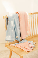 Load image into Gallery viewer, Velour Rib Baby Blanket And Lovey
