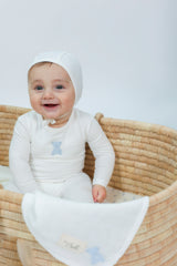 Load image into Gallery viewer, Embroidery Baby Swaddle And Lovey Set
