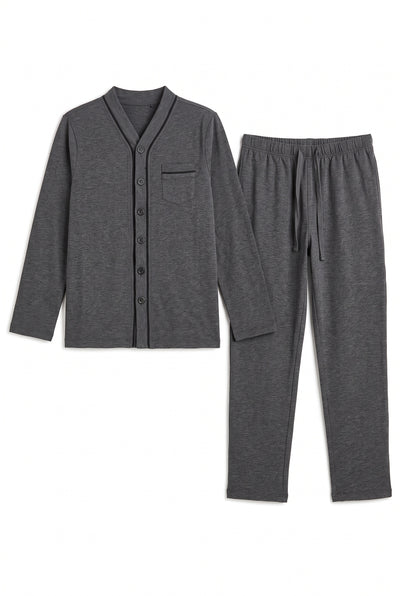 Button Front Top & Pants Set
