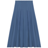 Load image into Gallery viewer, Midi Denim Pleated Skirt

