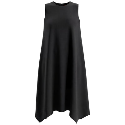 Ladies Dress with pointed sides self  belt LINING