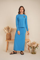 Load image into Gallery viewer, Ladies 2 PC set, streight long skirt, regular top
