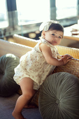 Load image into Gallery viewer, Baby Set Marrowedge at Ruffle Cap Sleeve Back Buttons Elastic Pants
