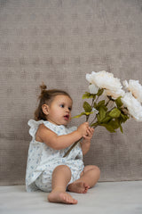 Load image into Gallery viewer, Baby Set Marrowedge at Ruffle Cap Sleeve Back Buttons Elastic Pants
