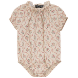 Load image into Gallery viewer, Baby Romper Elastic Cufffs Spagetty for Neck Bow Lace around Neck
