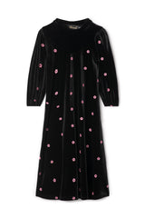 Load image into Gallery viewer, Girls Dress LONG Top part contrst solid Elastic Cuffs
