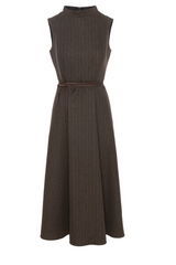 Load image into Gallery viewer, Ladies MIDI Jumper Spagety Belt Invisible Back Zipper
