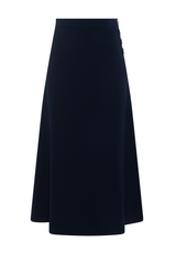 Load image into Gallery viewer, Ladies Skirt MIDI fourth Buttons on top side Invisible Side Zipper
