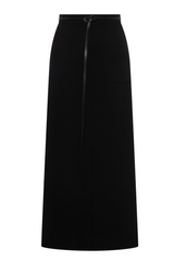 Load image into Gallery viewer, Ladies Skirt MIDI Two Front Pockets  Belt and Invisible Back Zipper
