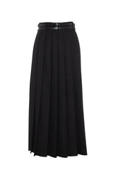 Load image into Gallery viewer, Double Belted Pleated Skirt
