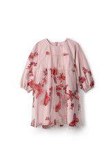 Load image into Gallery viewer, Girls Dress Elastic Cuffs Invisible Back Zipper
