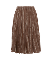 Load image into Gallery viewer, Ladies Skirt Sunburst messed up Pleats Marrowedge at Hem Elastic Waist
