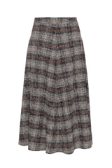Load image into Gallery viewer, Teen Skirt Printed  Hem Fold Twice Invisible Back Zipper
