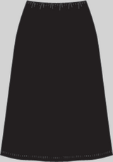 Load image into Gallery viewer, Ladies Skirt Long 36" Inches  With a side Tag.
