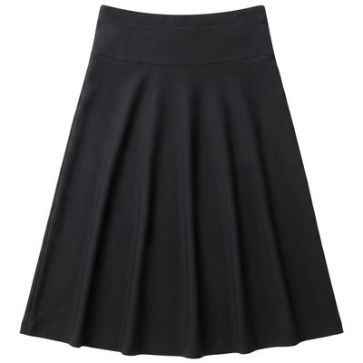 Ladies Ponte Midi Pull On Skirt