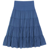 Load image into Gallery viewer, Ladies Tiered Midi Gauze Skirt
