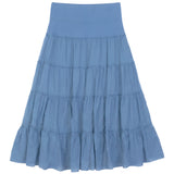 Load image into Gallery viewer, Ladies Tiered Midi Gauze Skirt
