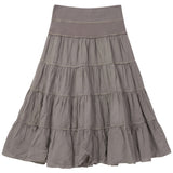 Load image into Gallery viewer, Ladies Tiered Midi Gauze Skirt
