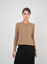 Load image into Gallery viewer, Ladies Button Down Cardigan Tee
