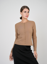 Load image into Gallery viewer, Ladies Button Down Cardigan Tee
