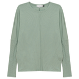 Load image into Gallery viewer, Ladies Knit Crew Neck Dolman Top With Center Seam
