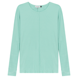 Load image into Gallery viewer, Ladies Knit Crew Neck Dolman Top With Center Seam
