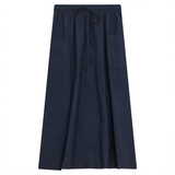 Load image into Gallery viewer, Linen Midi Pocket Skirt
