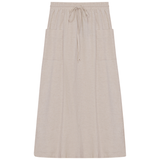 Load image into Gallery viewer, Linen Midi Pocket Skirt
