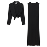 Load image into Gallery viewer, Ladies Bolero Midi Shirt Dress
