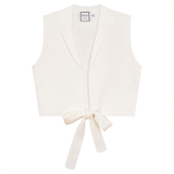 Load image into Gallery viewer, Ladies Cropped Wrap Belt Knit Vest
