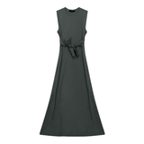 Load image into Gallery viewer, Ladies A Line  V-Neck Maxi Jumper Dress

