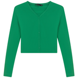 Load image into Gallery viewer, Ladies Cropped V-Neck Cardigan
