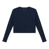 Load image into Gallery viewer, Ladies Cropped V-Neck Cardigan
