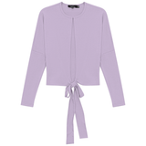 Load image into Gallery viewer, Ladies Drop Shoulder Cropped Tie Bolero
