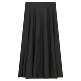 Load image into Gallery viewer, Ladies Crepe Asymmetrical Cut Midi Skirt
