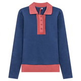 Load image into Gallery viewer, Ladies Henley Collar Tee
