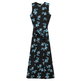 Load image into Gallery viewer, Ladies Printed Satin Maxi Jumper
