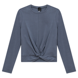 Load image into Gallery viewer, Ladies Cropped Knot Tee
