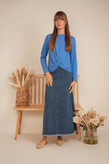 Load image into Gallery viewer, Ladies Cropped Knot Tee
