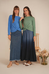 Load image into Gallery viewer, Ladies Cropped Knot Tee
