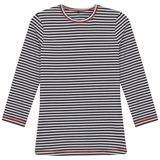Load image into Gallery viewer, 3/4 Sleeve Striped Tee With Contrast Stitching
