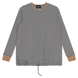 Load image into Gallery viewer, Ladies Maternity Striped V Neck Bungee
