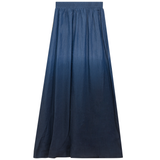 Load image into Gallery viewer, Ladies Denim Ombre A Line Maxi Skirt
